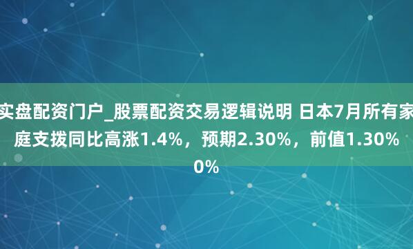 实盘配资门户_股票配资交易逻辑说明 日本7月所有家庭支拨同比高涨1.4%，预期2.30%，前值1.30%
